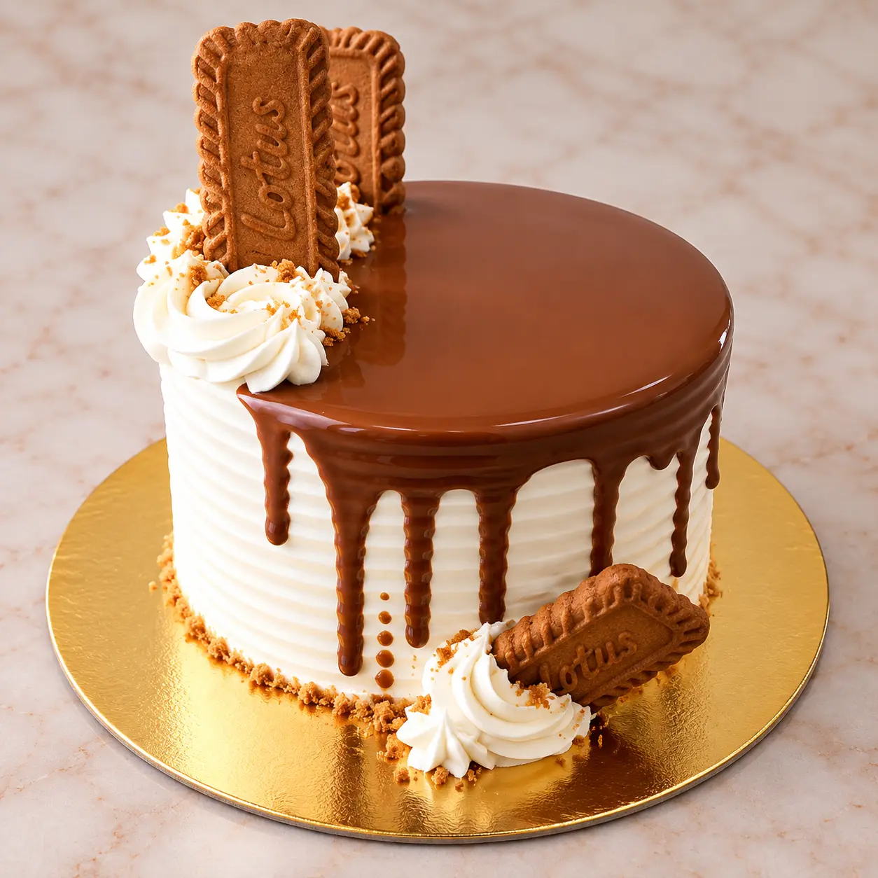 Lotus Biscoff — 100% eggless cake at Cakes & Bakes Haldwani