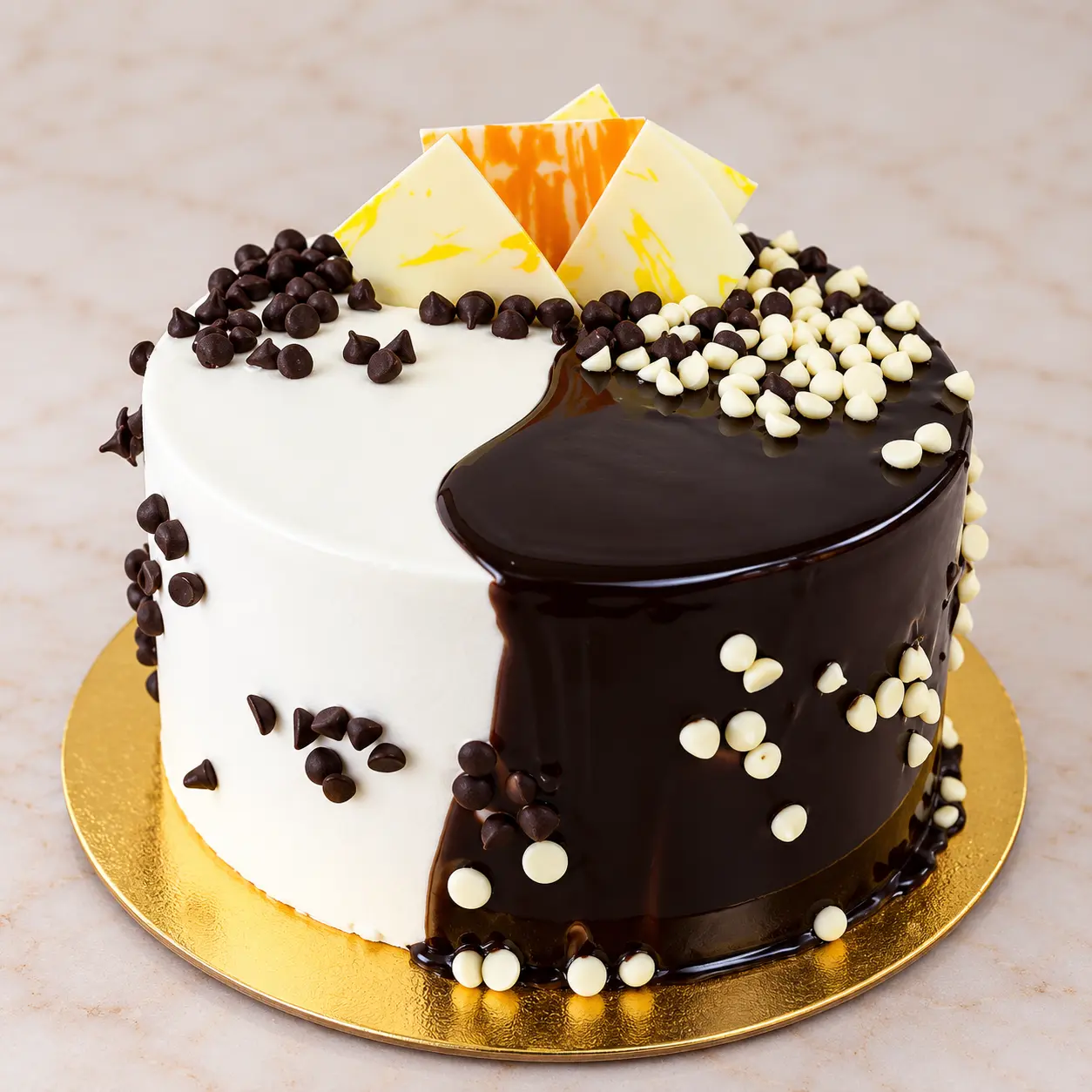 Choco Vanilla 2 — 100% eggless cake at Cakes & Bakes Haldwani