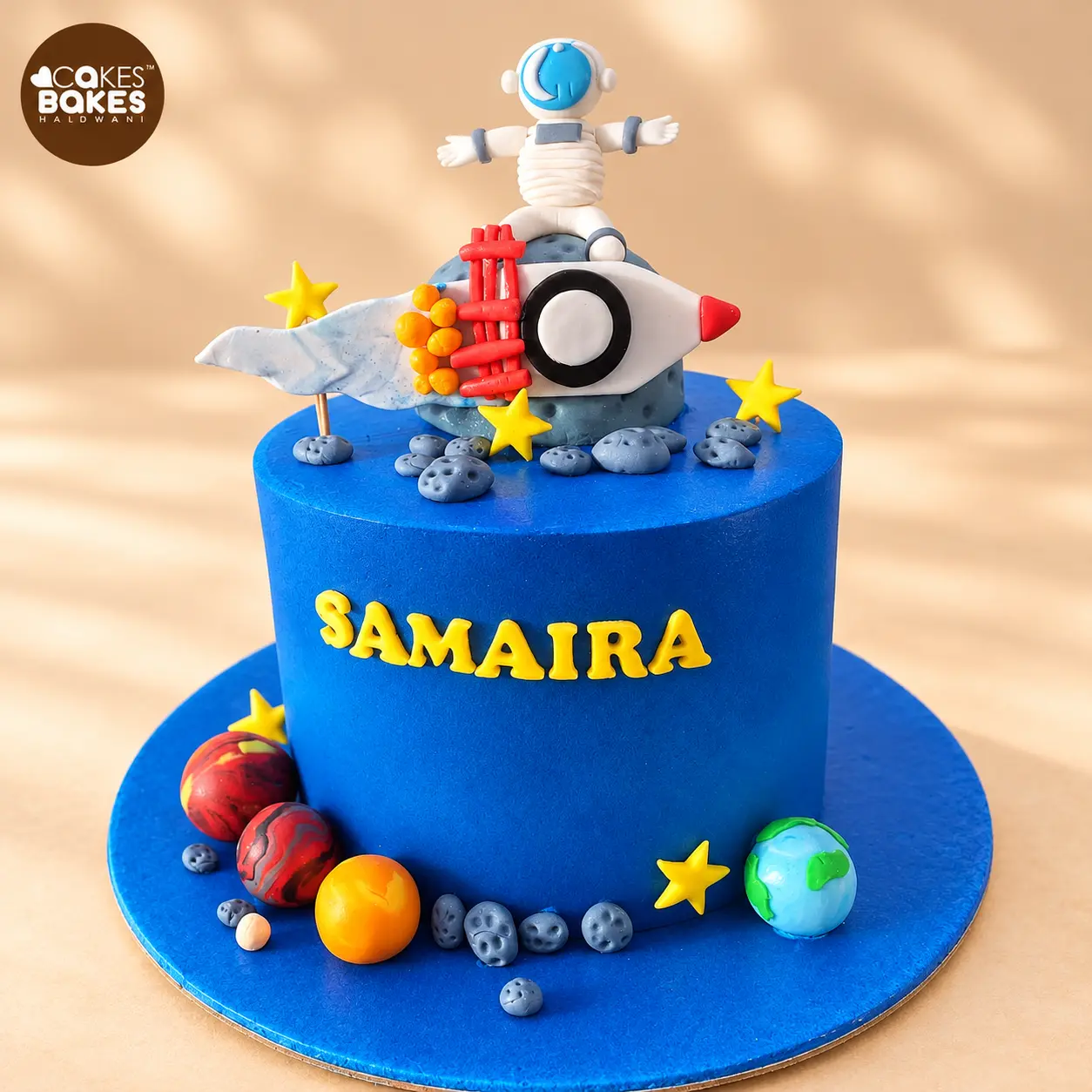 Samaira's Space Adventure Cake — 100% eggless cake by Cakes & Bakes Haldwani