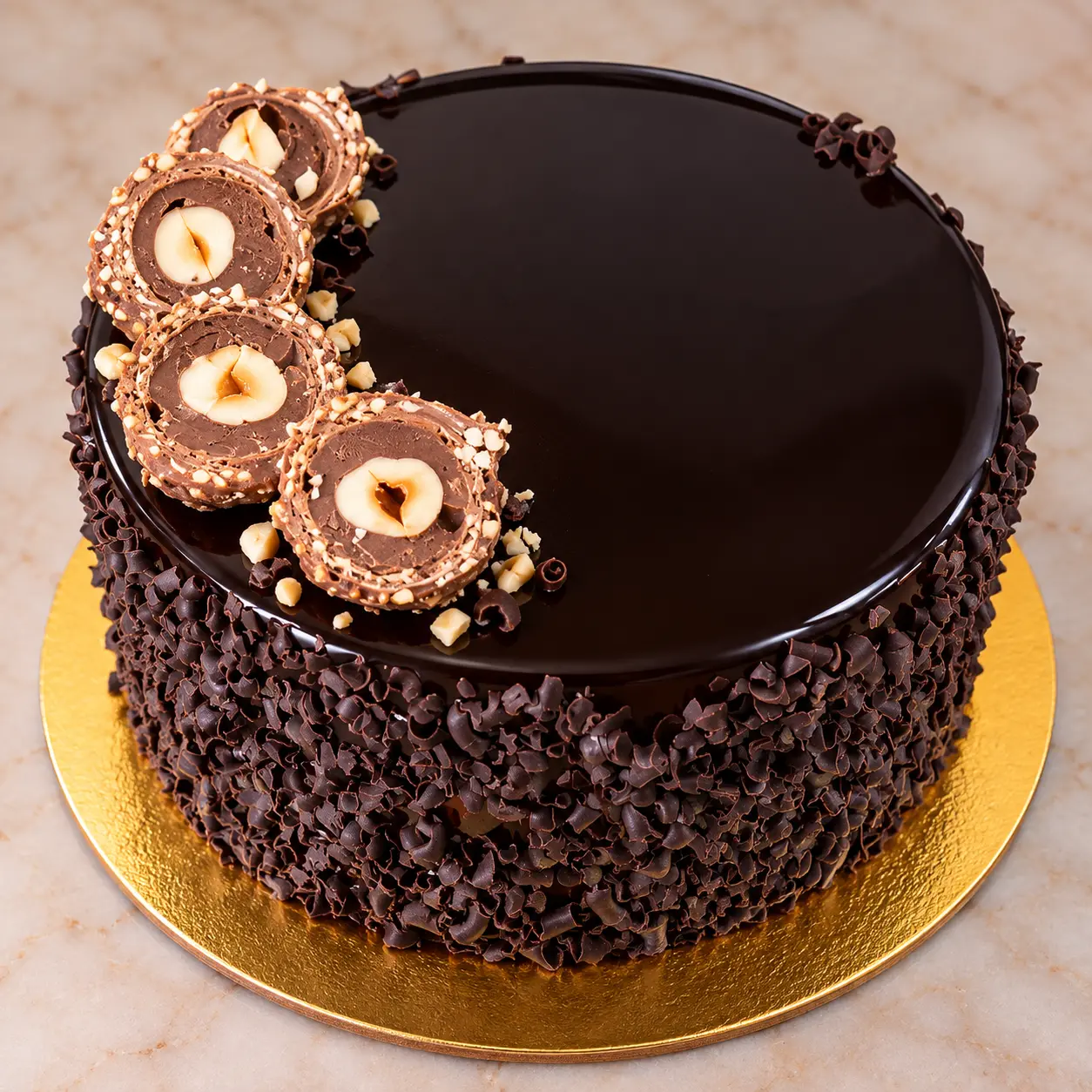 Ferrraro Rocher — 100% eggless cake at Cakes & Bakes Haldwani