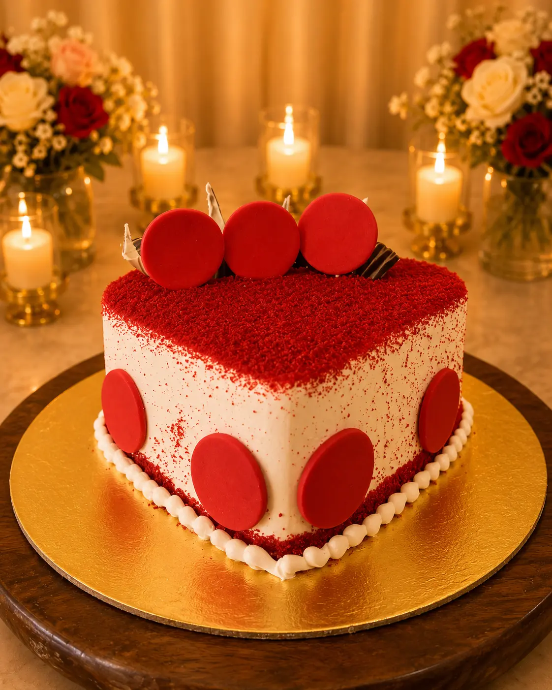 Heart Shape Anniversary Cake — 100% eggless cake at Cakes & Bakes Haldwani